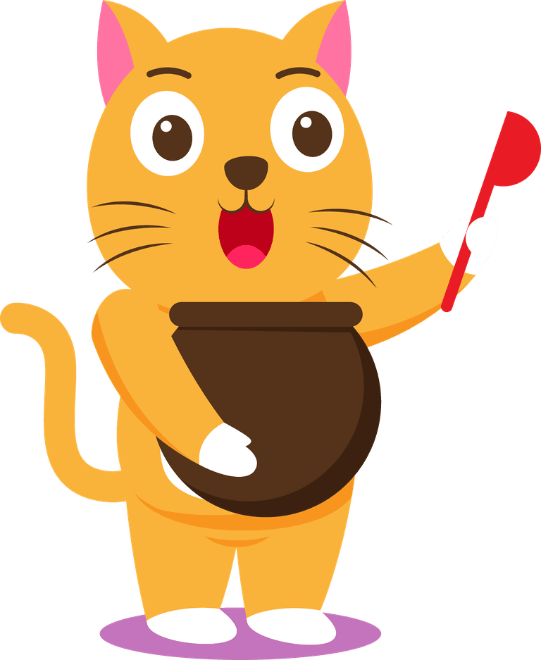 cat animal with various activity for graphic 