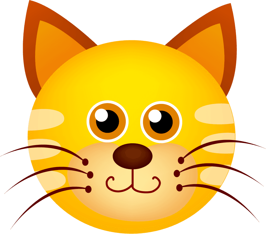 cat animals face icons