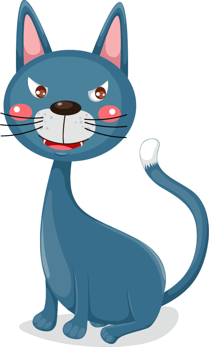 adorable cat cartoon animals vector for children's books and playful designs