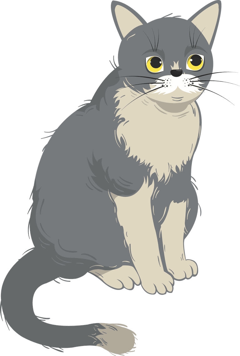 cat pet icons cute colored cartoon 
