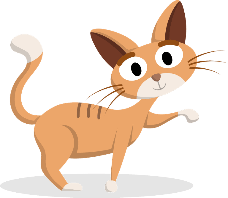 cat animal with various activity for graphic vector