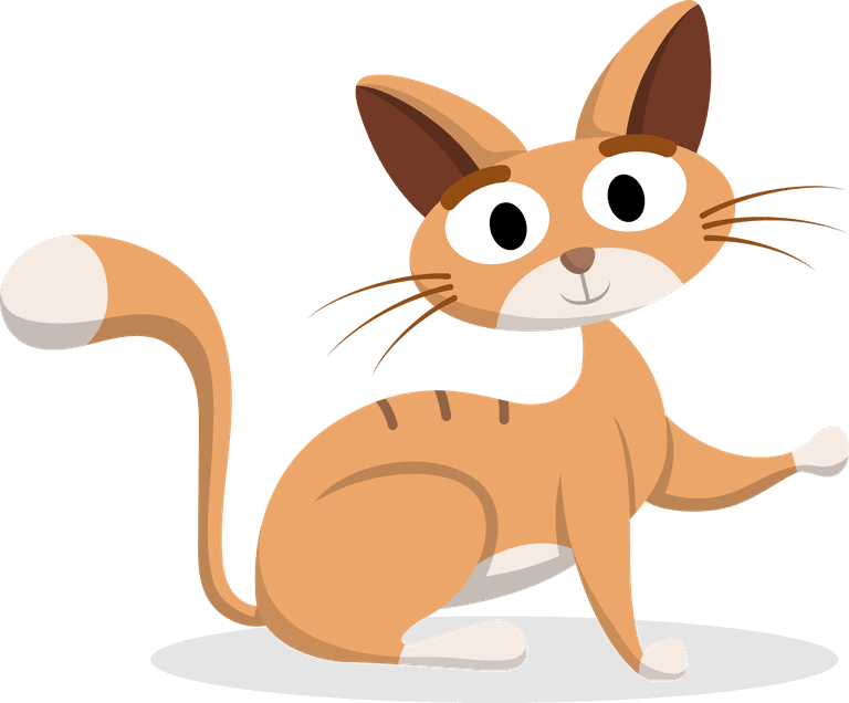 cat animal with various activity for graphic vector