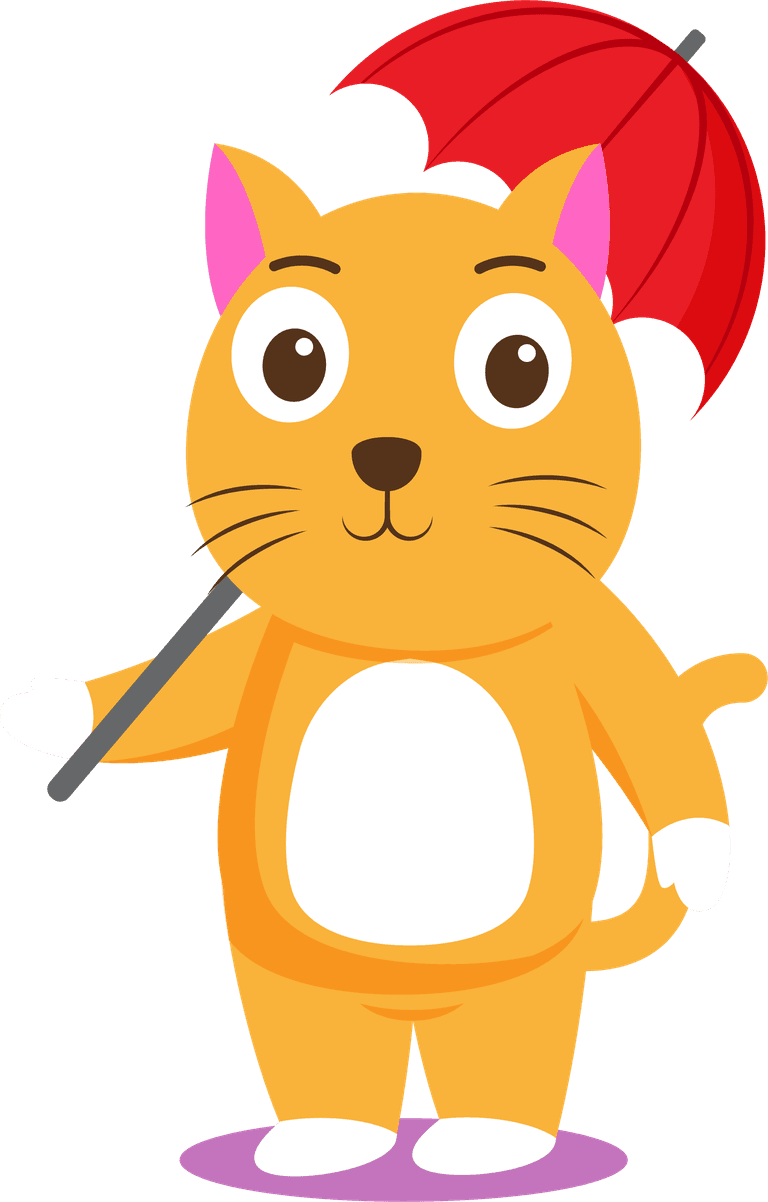 cat animal with various activity for graphic vector