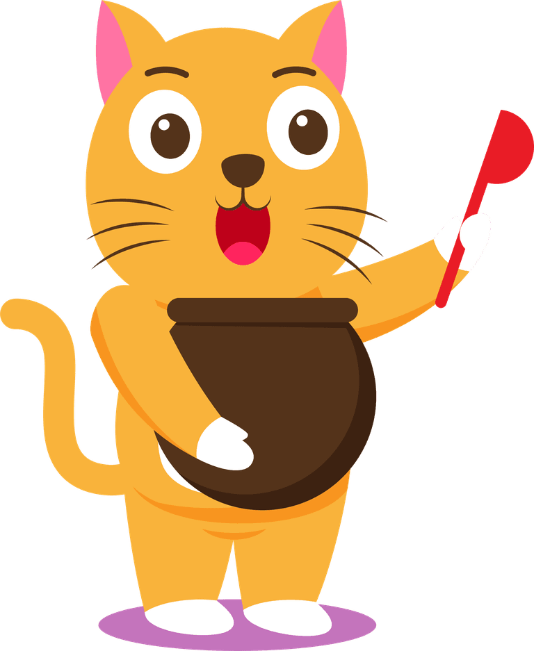 cat animal with various activity for graphic vector