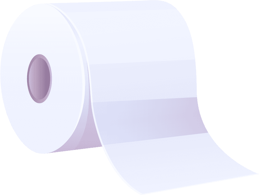 cellulose production toilet paper towel isolated grey