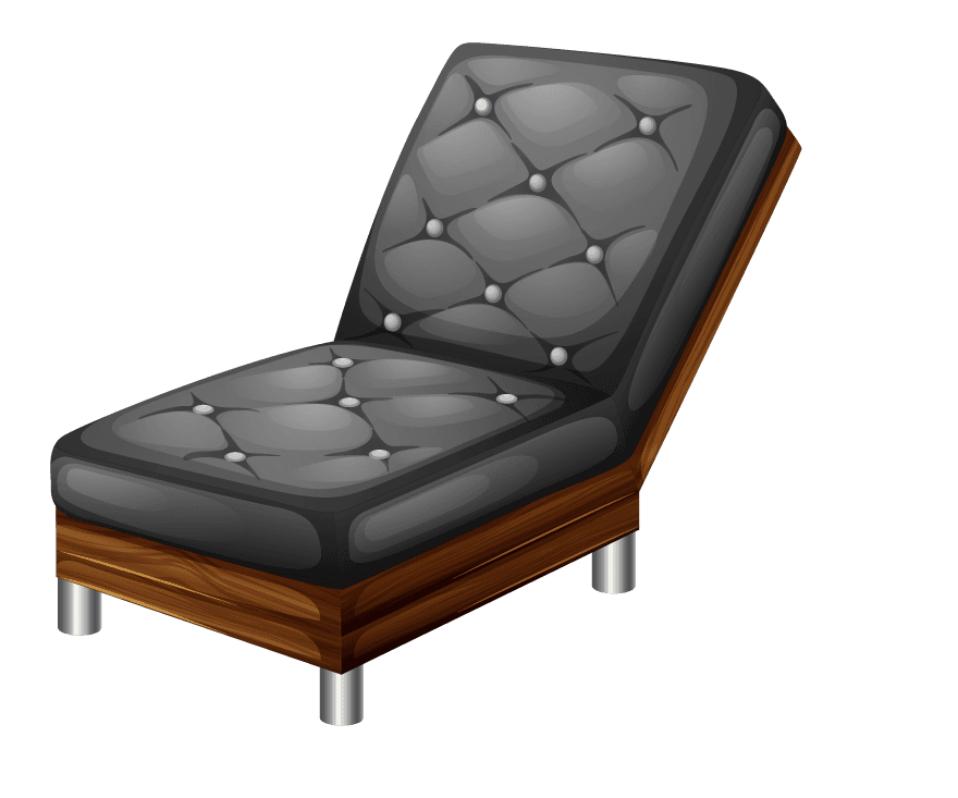 chair different of modern furniture illustration