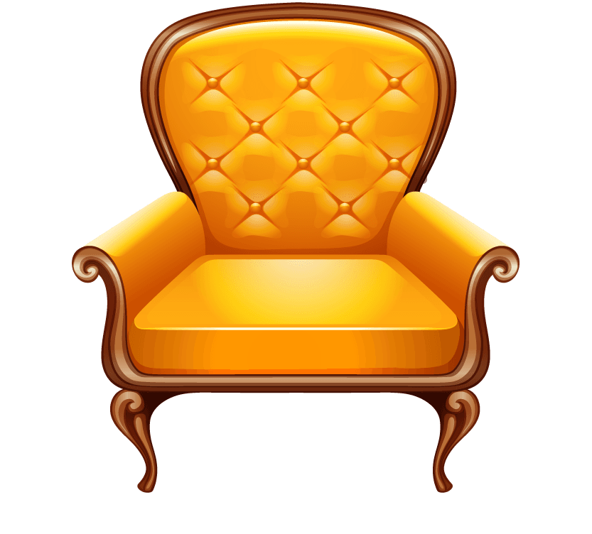 chair different of modern furniture illustration