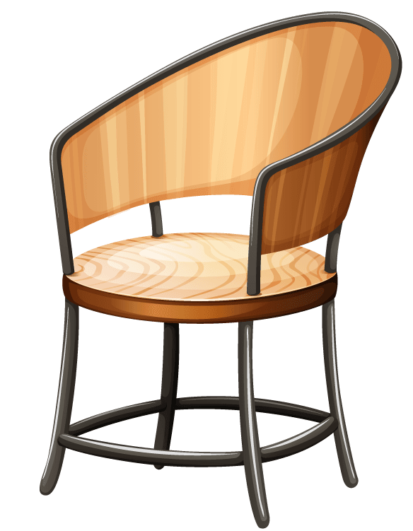 chair different of modern furniture illustration