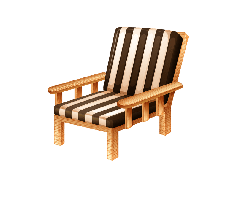 chair different of modern furniture illustration