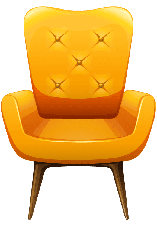 chair different of modern furniture illustration