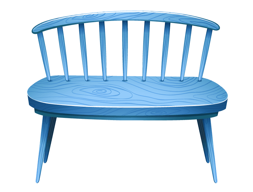 chair different of modern furniture illustration