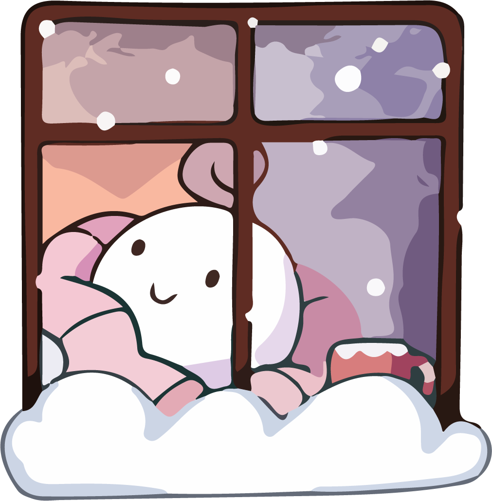 character cute roll blanket funny vector