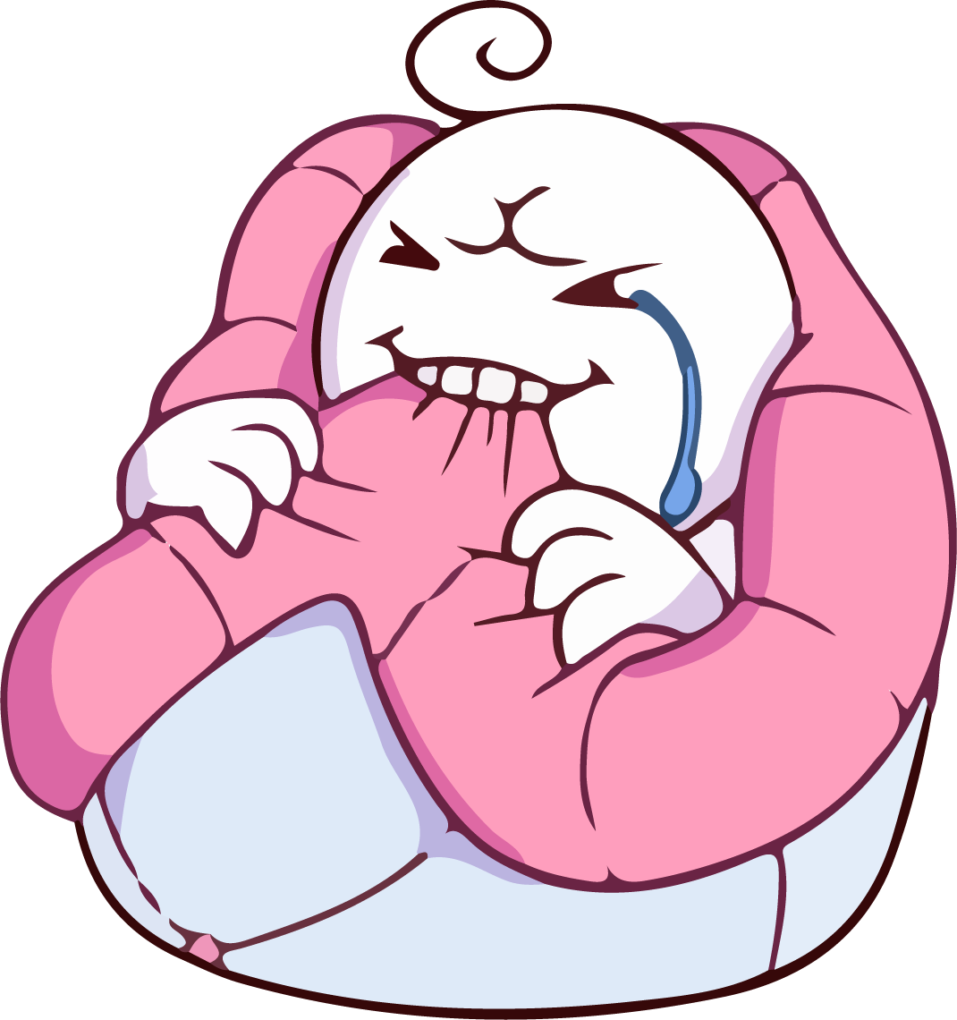 character cute roll blanket funny vector