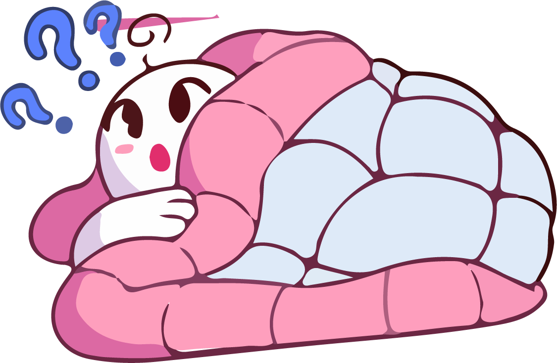 character cute roll blanket funny vector