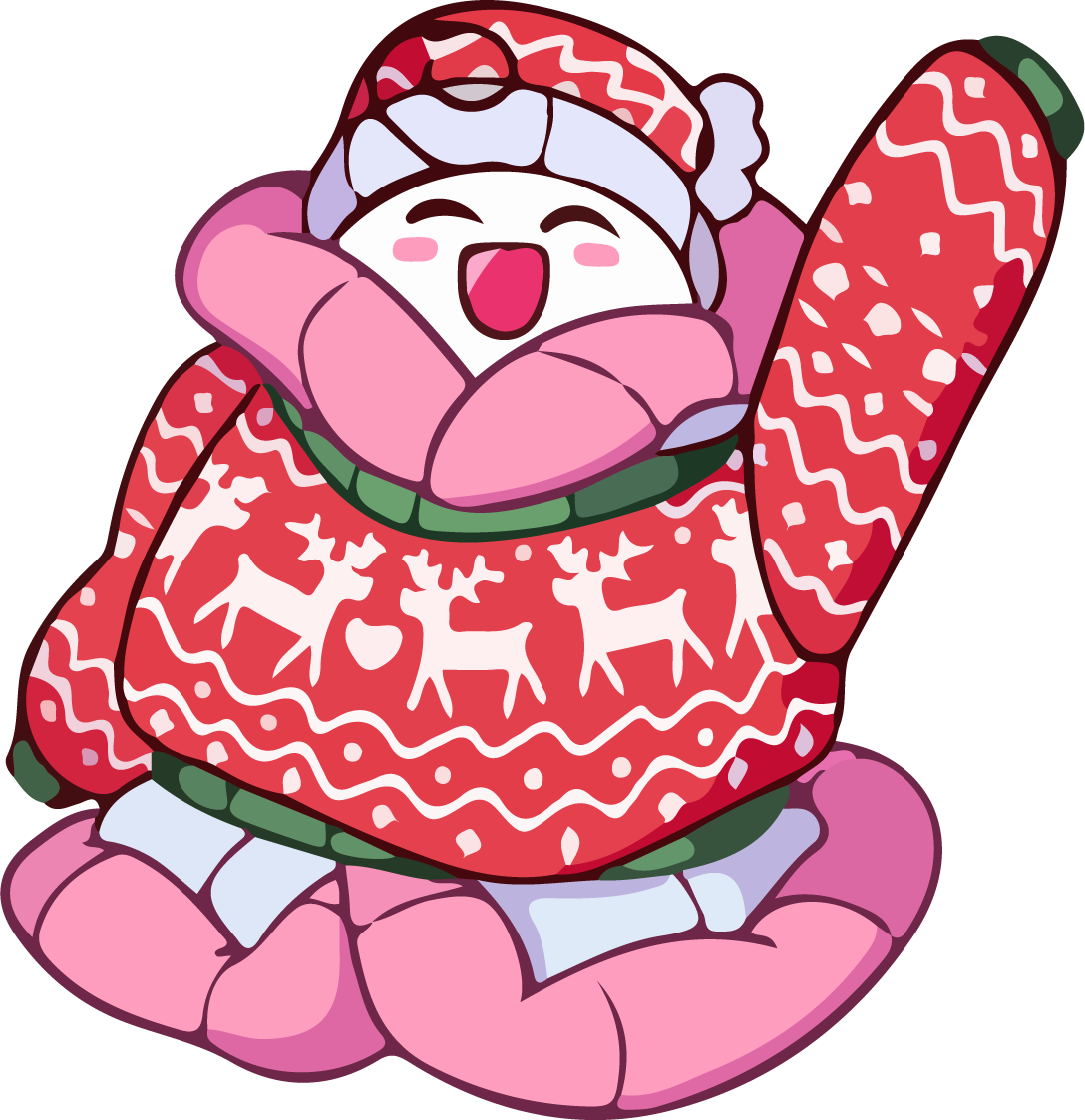 character cute roll blanket funny vector