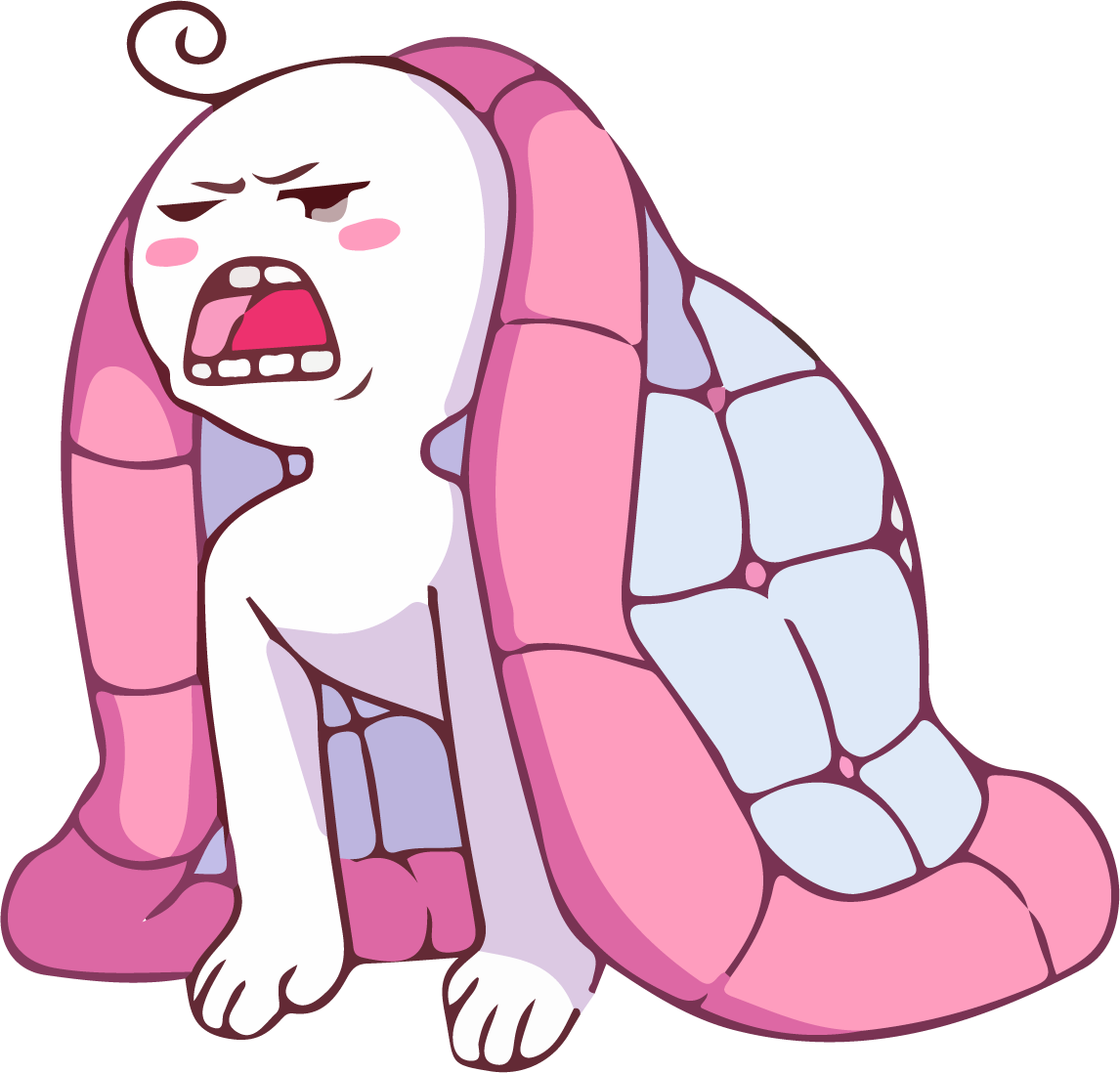 character cute roll blanket funny vector