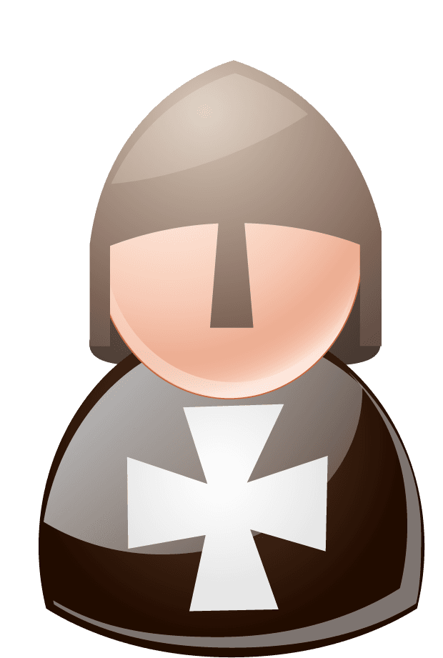 character icon people icons vector of a medieval knight for gaming and storytelling platforms