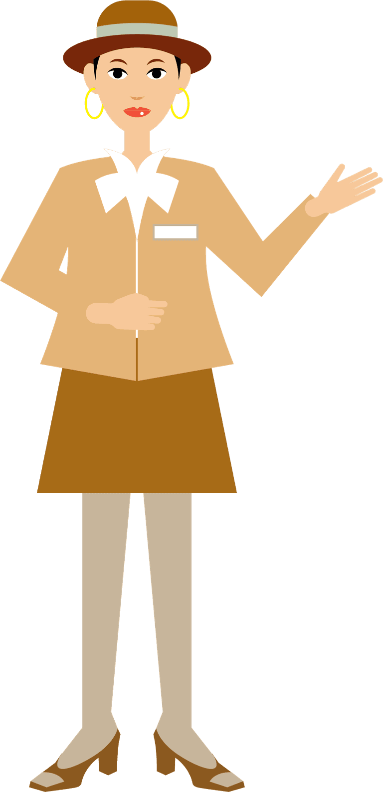 character icon people icons vector of a stylish woman presenting in casual attire