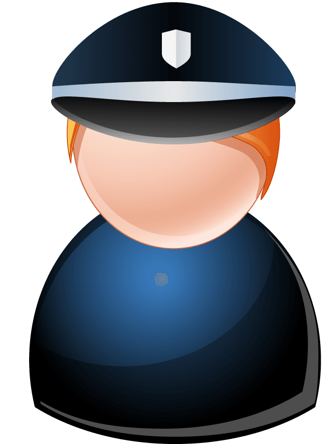 character icon people icons vector for police personnel in digital applications