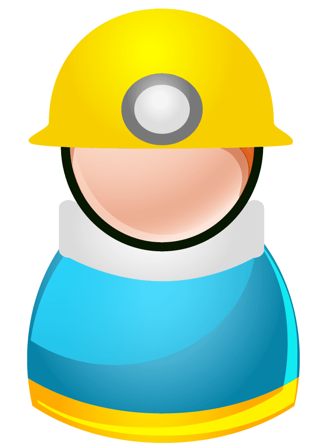 adorable character icons people icons vector showcasing a worker in safety gear for apps