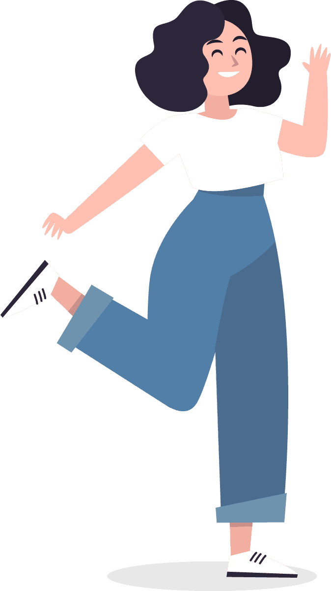 character showing emotions collection for cheerful and lively expressions in various settings