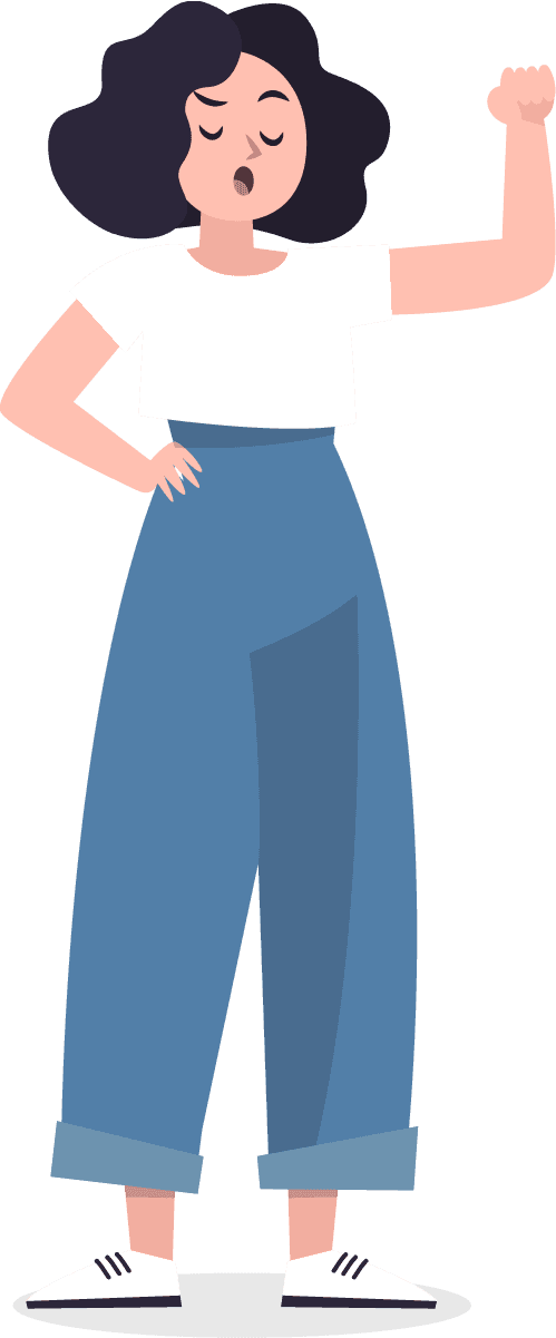character showing emotions collection of expressive female figures in modern style