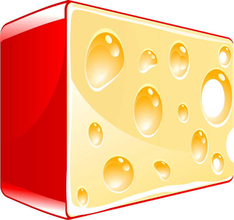 cheese cheese block vector with bubbles for tasty culinary creations and food illustrations