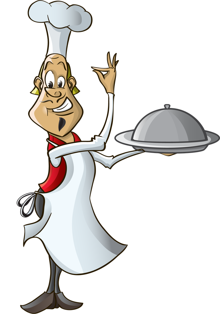 chef fireman character set featuring a joyful cook with platter for restaurant themes