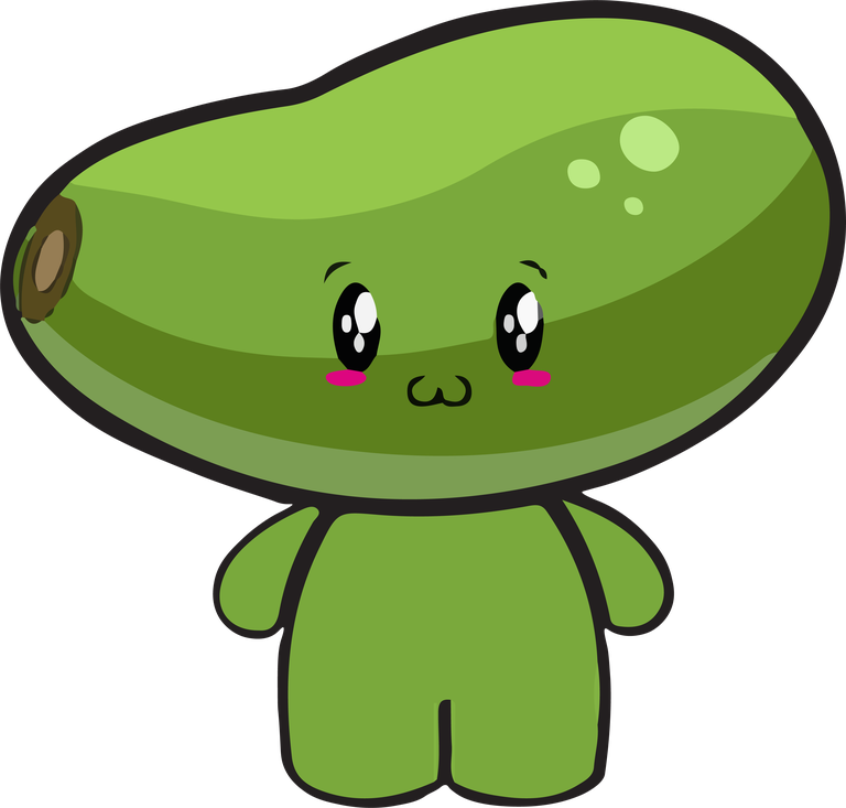 chibi vegetables face body character with cute expressions for fun illustrations
