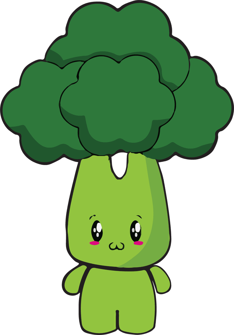 chibi vegetables face body