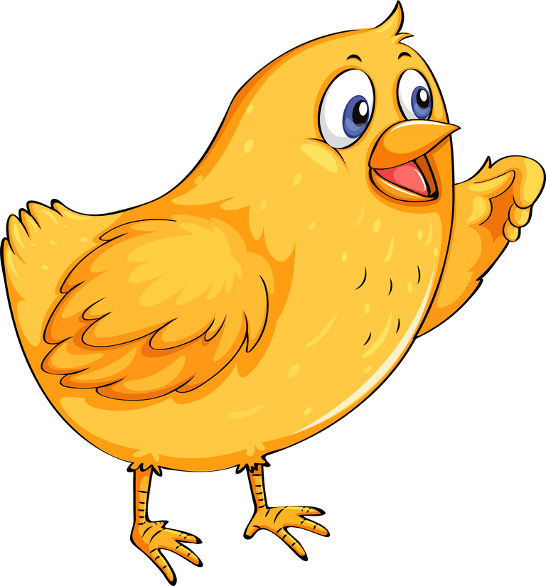 chick chicken fresh eggs illustration featuring a cheerful yellow chick character