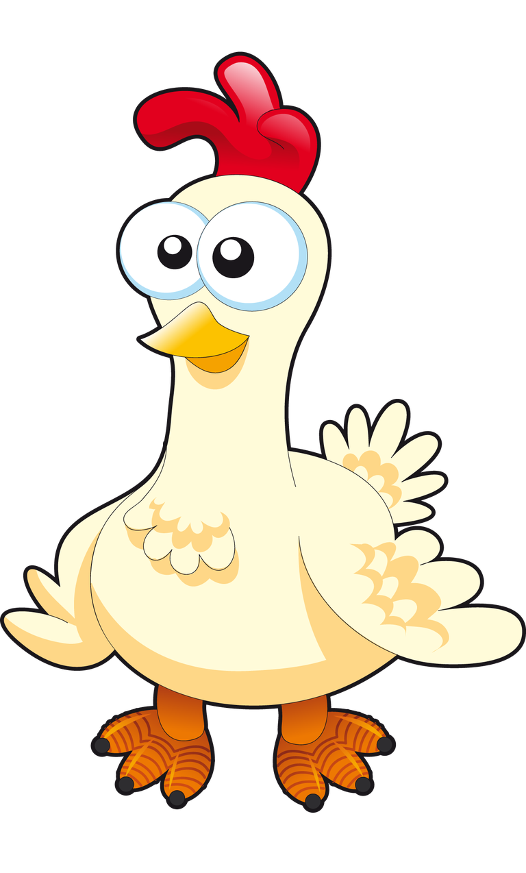 adorable chicken cute cartoon animals with cheerful expressions for kids' materials