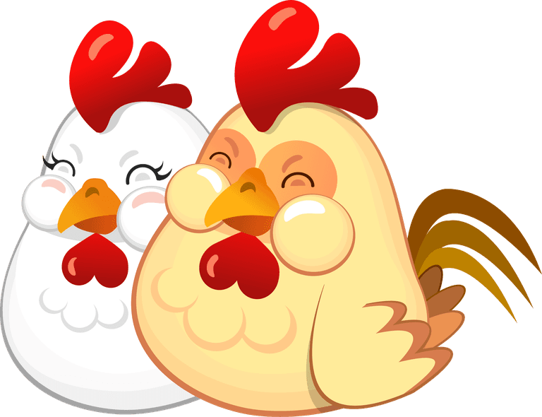 adorable chicken cute naive cock vector illustration perfect for children's books and farm themes