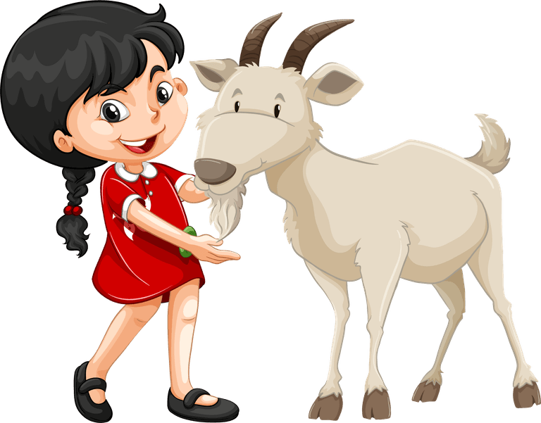children and animals boys and girls with farm animals illustration