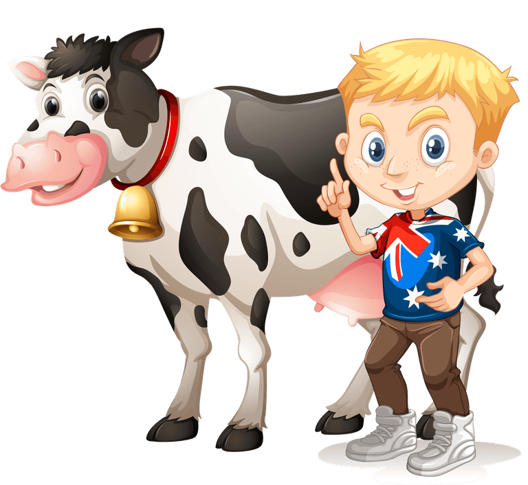 children and animals boys and girls with farm animals illustration