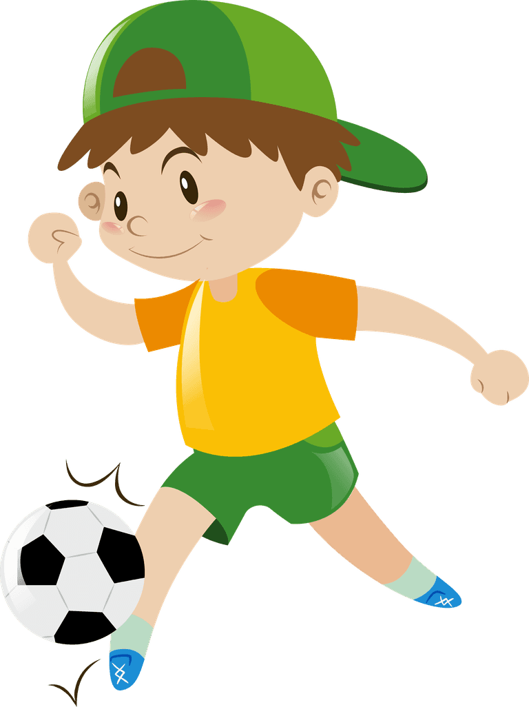 children playing different sports and game illustration