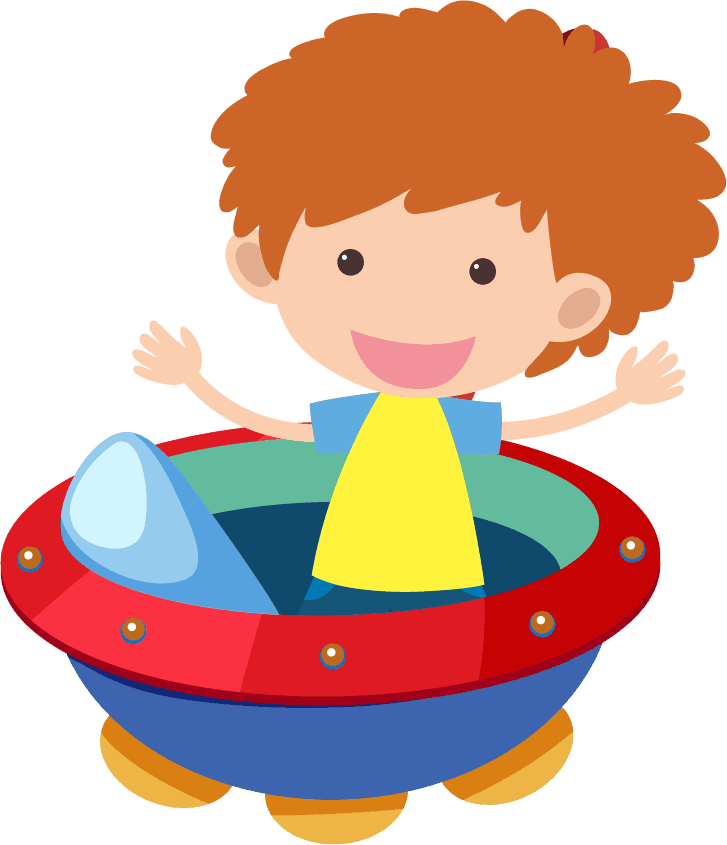 playing kids riding kids children rides illustration