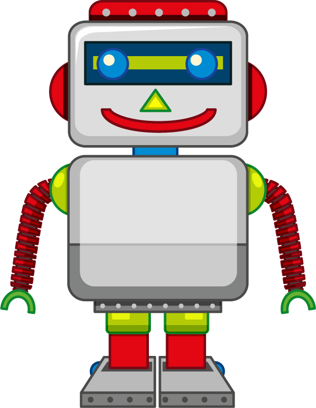 simple children toys design featuring a cheerful robot for imaginative play and fun