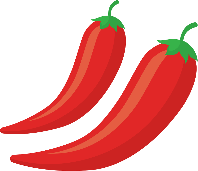 chilli vegetable icons collection for dynamic food illustrations and culinary projects