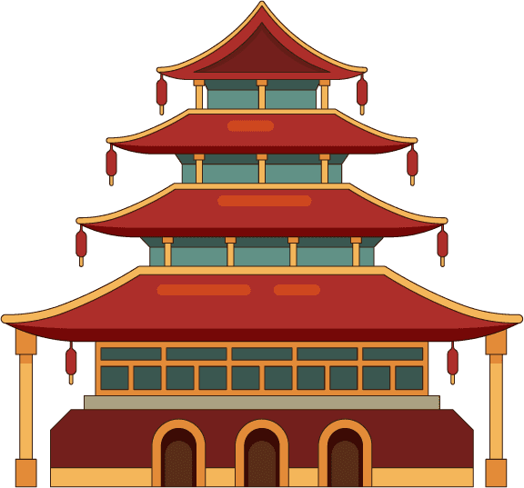 china houses traditional east buildings beautiful roof japan