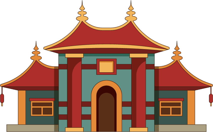 china houses traditional east buildings beautiful roof japan