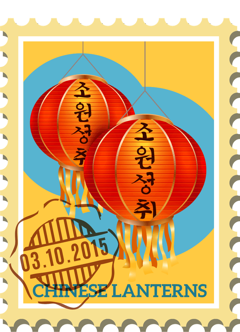 china travel stamps poster