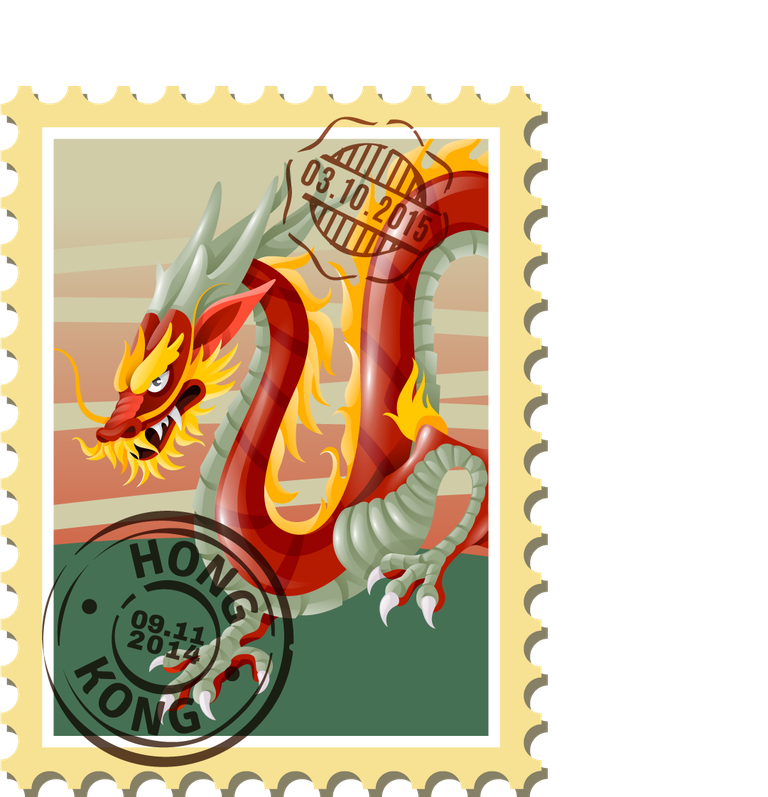 china travel stamps poster featuring traditional dragon motifs and unique date stamps for collectors