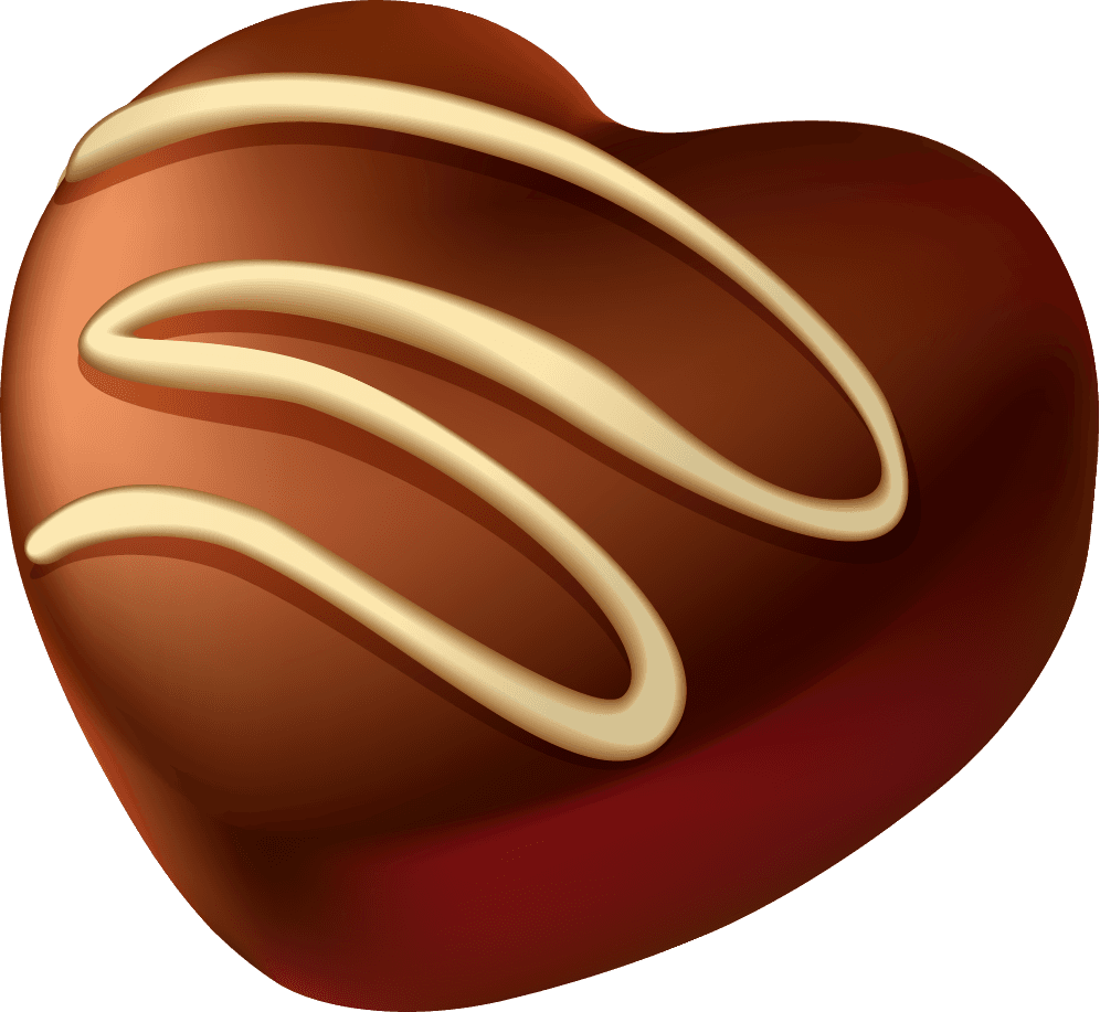 chocolate different desserts art featuring heart-shaped confections for delightful occasions