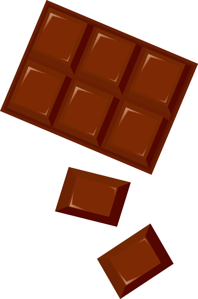 chocolate products icons colored featuring various shapes for sweet and tasty delights