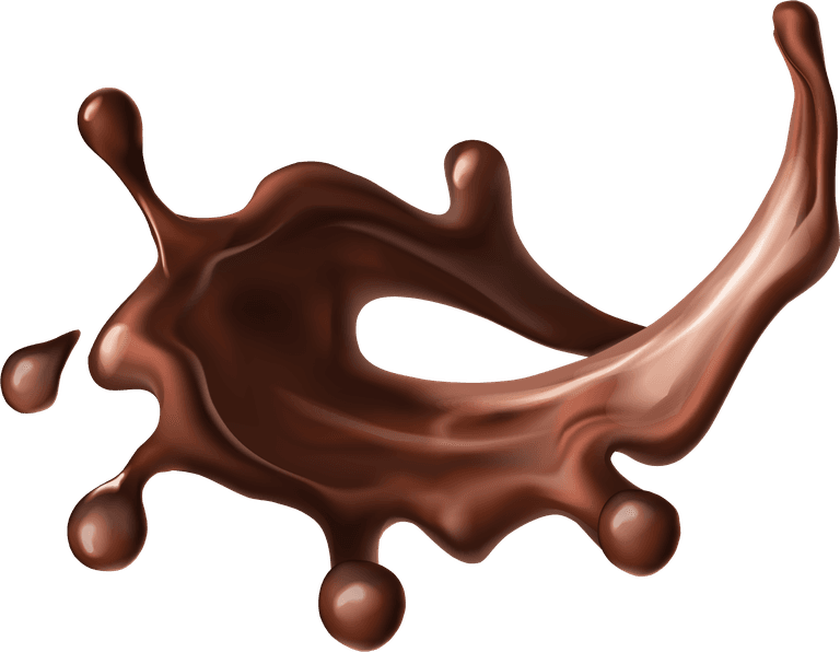 chocolate with milk chocolate dirpping material