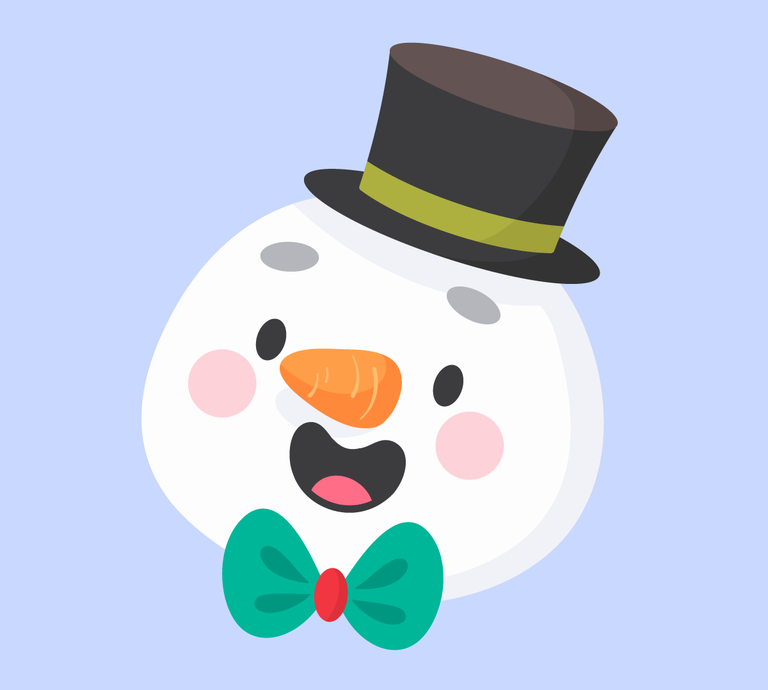 christmas element collection icons featuring adorable snowman with playful accessories