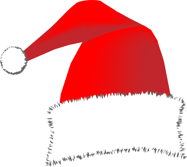 christmas hat plush christmas hats vector