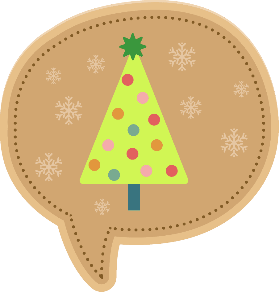 christmas labels collection various symbols shapes in brown