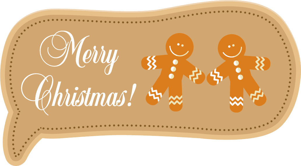christmas labels collection various symbols shapes in brown